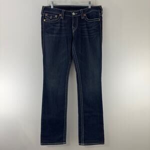 True Religion straight‎ leg dark wash denim jeans